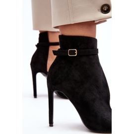 WS1 Bottines en Daim pour Femme à Talon Haut, Noir Amalundi 2