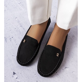 BM Mocassins noirs à semelle en cuir Verrill le noir 2