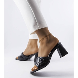 Sandales à talons noires Merley le noir 1