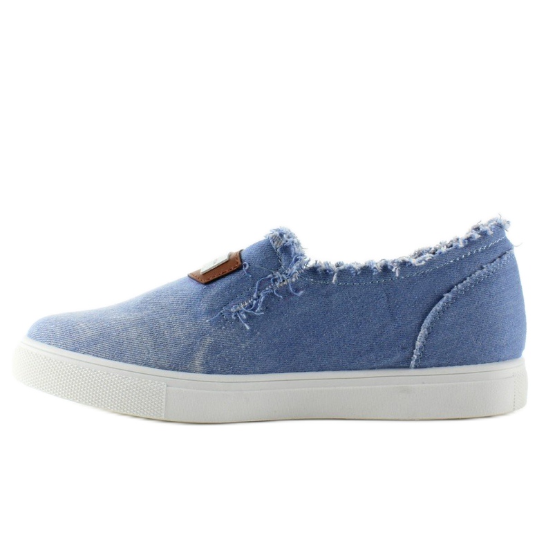 Slip-on en jean avec écusson NB22 L. Bleu 2