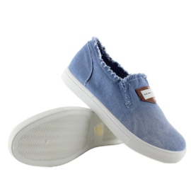Slip-on en jean avec écusson NB22 L. Bleu 4