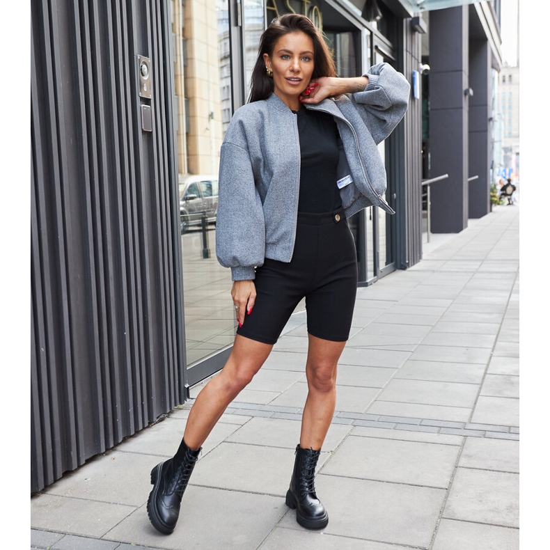 Boots noires ornées de surpiqûres Nicla 1