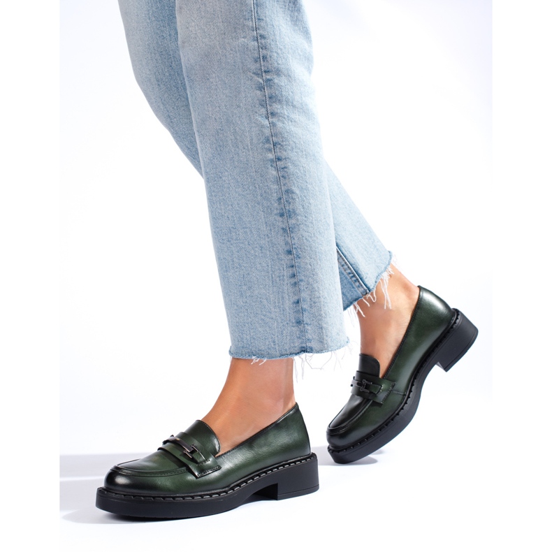 W. Potocki Chaussures pour femmes vert foncé de Potocki 1