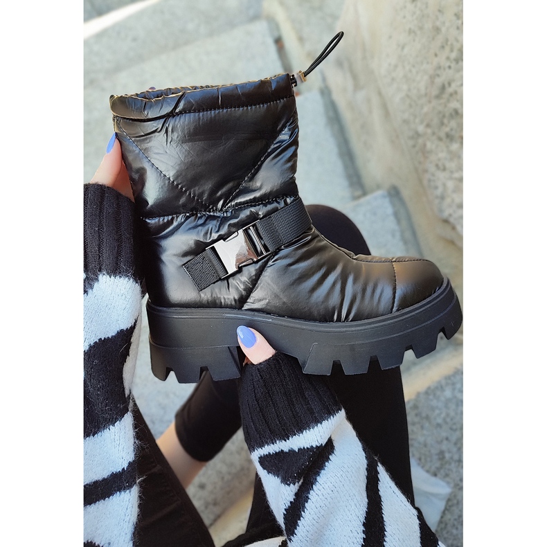 Bottes de neige noires pour femmes le noir 2