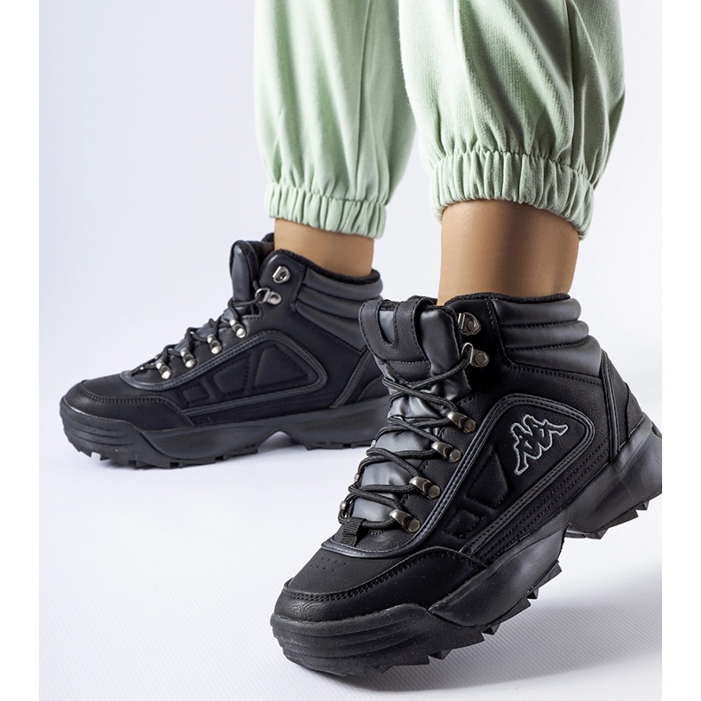 Chaussures noires très chaudes Kappa 242968 Shivoo 1