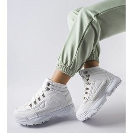 Chaussures hautes chaudes blanches Kappa 242968 Shivoo 1