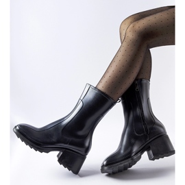 Bottines Wellington zippées noires avec bloc Maggiore le noir 2