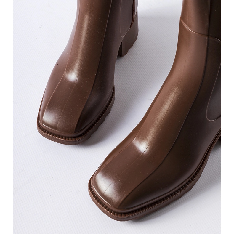 Bottines Wellington zippées marron avec bloc Maggiore brun 1