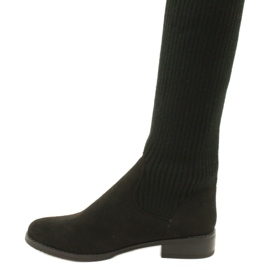 M.Daszyński Bottes côtelées pour femmes SA62-58 Bottes noires le noir 5 M.Daszyński Bottes côtelées pour femmes SA62-58 Bottes noires le noir 5