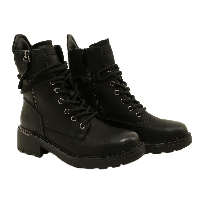 Evento Bottes hautes pour femmes avec une fermeture à glissière 21BT35-4226 noir 5