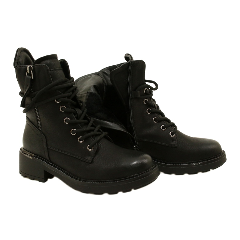 Evento Bottes hautes pour femmes avec une fermeture à glissière 21BT35-4226 le noir 6 Evento Bottes hautes pour femmes avec une fermeture à glissière 21BT35-4226 le noir 6