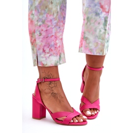 Seastar Sandales Zipola Fuchsia Classiques Sur Un Talon rose 4