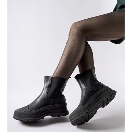 Bottines noires à semelle sportive Ermanno le noir 1