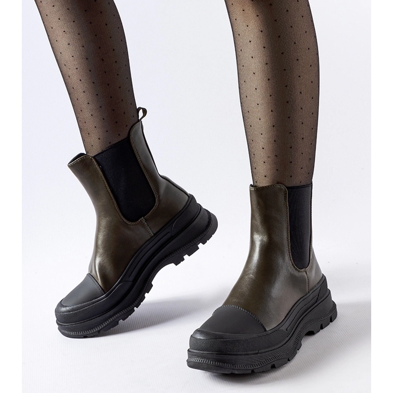 Chaussures vertes à semelle de sport par Ermanno 1