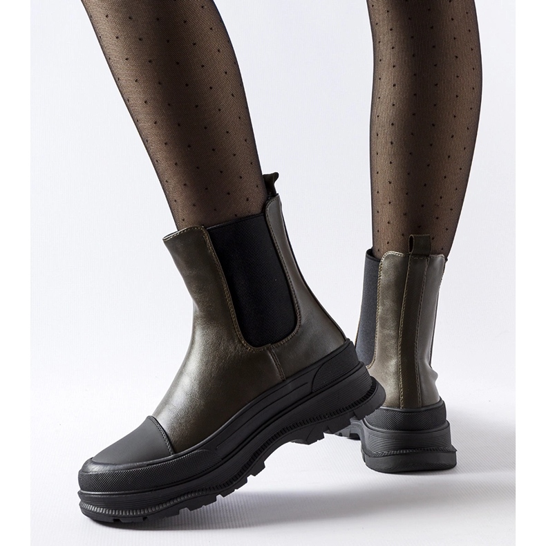 Chaussures vertes à semelle de sport par Ermanno 2