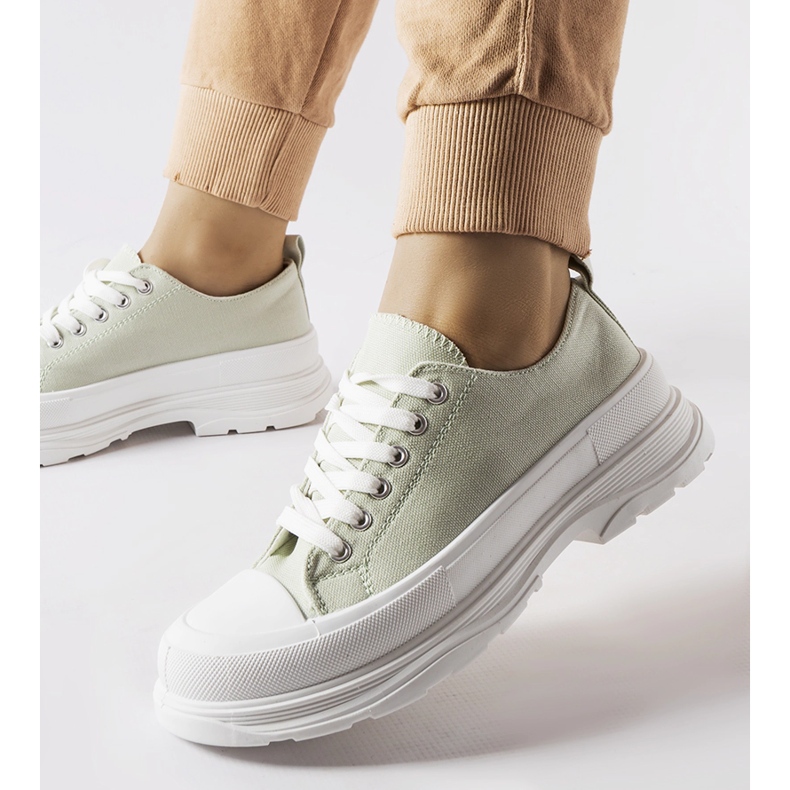 Baskets vertes à semelle sport Bettole 1