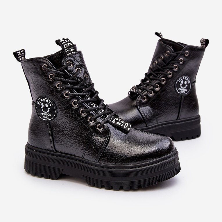 News Bottes De Trappeur Isolées Pour Enfants Noir Conley 1