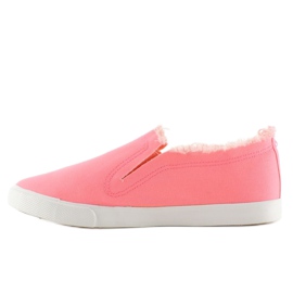 Jeans baskets semelle colorée BL65 Rose 1