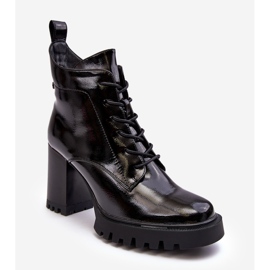 S.Barski Bottes isolées vernies à talons hauts Noir D&A MR870-54 le noir 1 S.Barski Bottes isolées vernies à talons hauts Noir D&A MR870-54 le noir 1