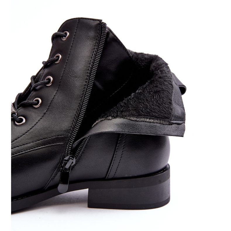 Bottes isolées en cuir classique pour femmes S.Barski HY75-10 Noir 1