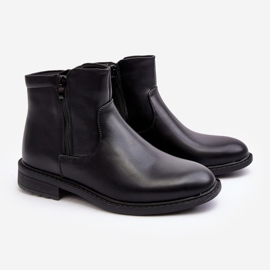 Bottes basses zippées pour hommes noires Brosta 1