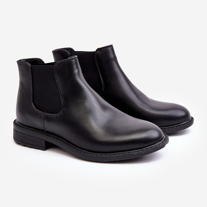 Bottines Chelsea Basses Homme Noir Dymidi 1