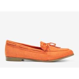 Mocassins orange en éco-suède Kierra 2 Mocassins orange en éco-suède Kierra 2