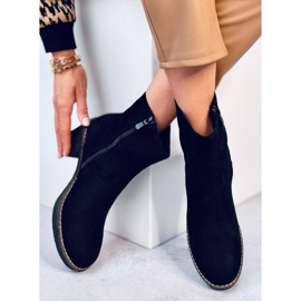 Bottines à talon en caoutchouc noir Linzi le noir 2