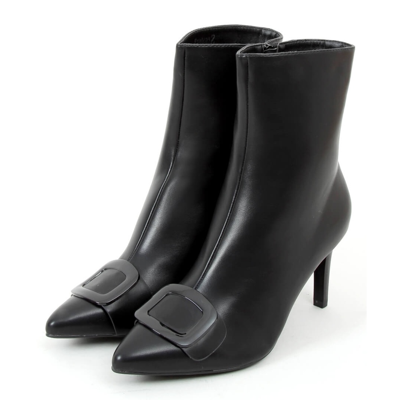 Bottes à talon aiguille Etna Black noir 2