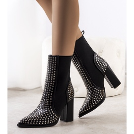 Bottines à talons hauts Raina noires le noir 1