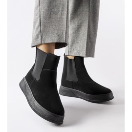 Bottines plateforme Benilde noires 1
