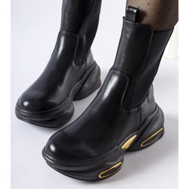 Big Star Bottines à enfiler Sant'Egidio massives noires le noir 2