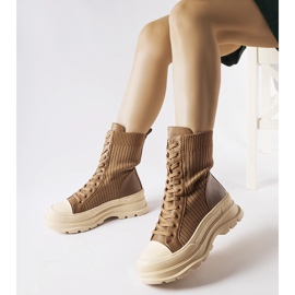 Chaussettes marron à semelle épaisse de Vitto brun 1 Chaussettes marron à semelle épaisse de Vitto brun 1