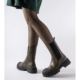 Inna Bottes Porcigatone isolées vert foncé 2