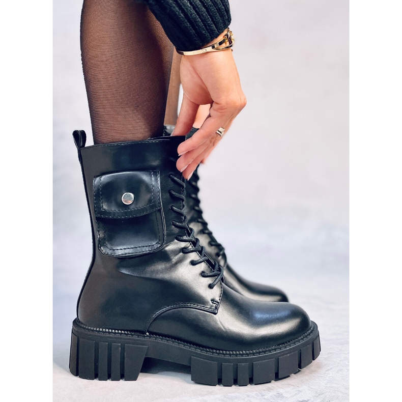 Travailleurs avec un sac à main Maruna Black noir 1