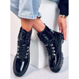 Bottines lacées Kari Black le noir 2