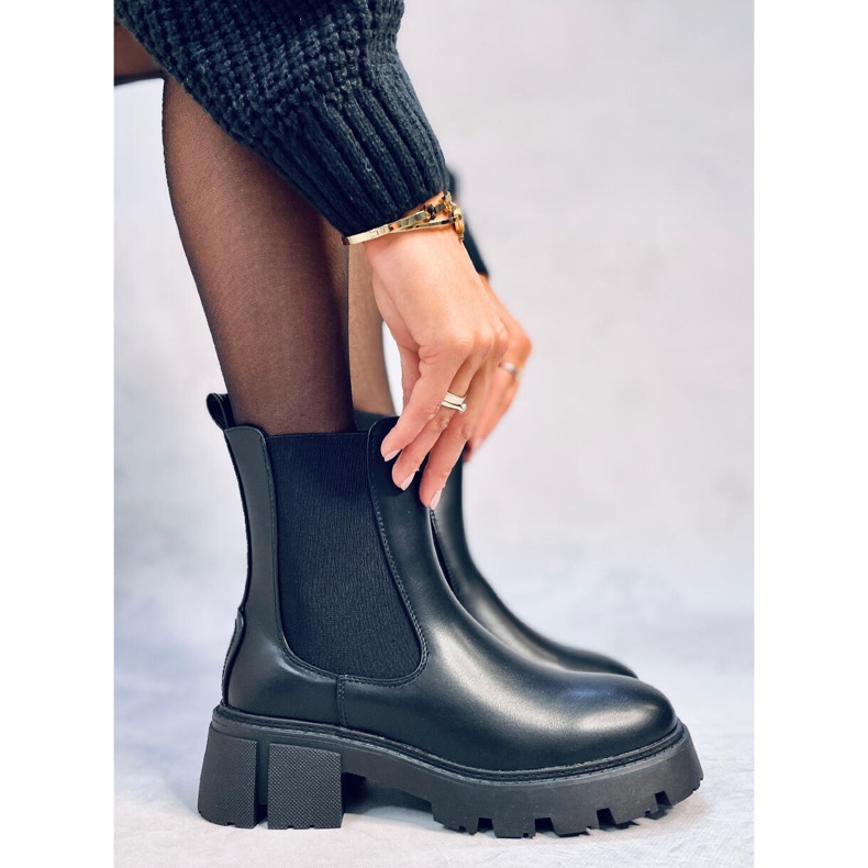 Bottines Chelsea montantes de Rumer Black noir 2