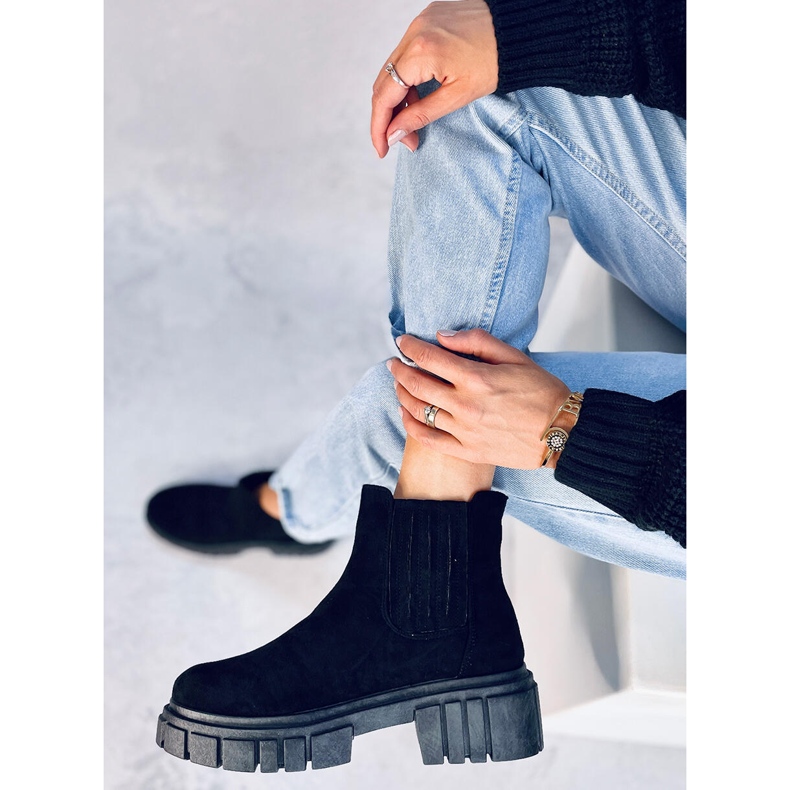 Bottines Jodhpur femme Leigh Black le noir 1