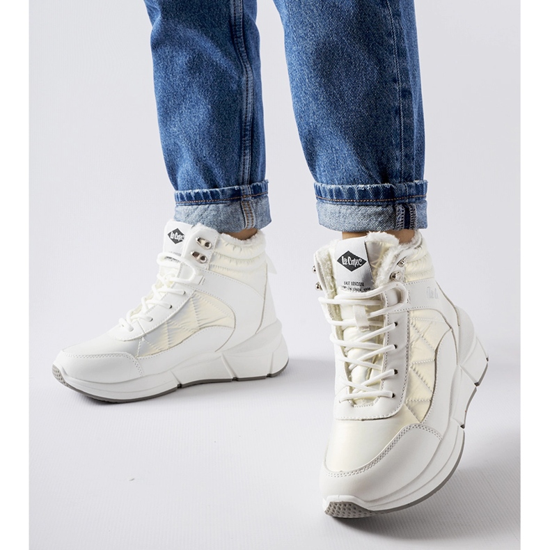 Bottes isolées blanches Lee Cooper LCJ-23-44-1983L 1 Bottes isolées blanches Lee Cooper LCJ-23-44-1983L 1