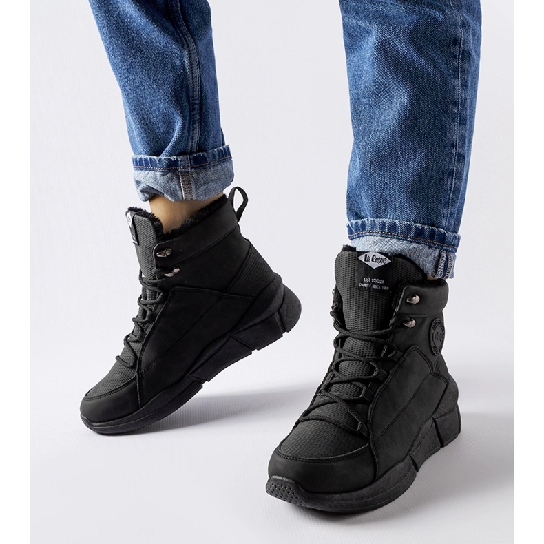 Bottes hautes Lee Cooper LCJ-23-44-1979L noires le noir 1