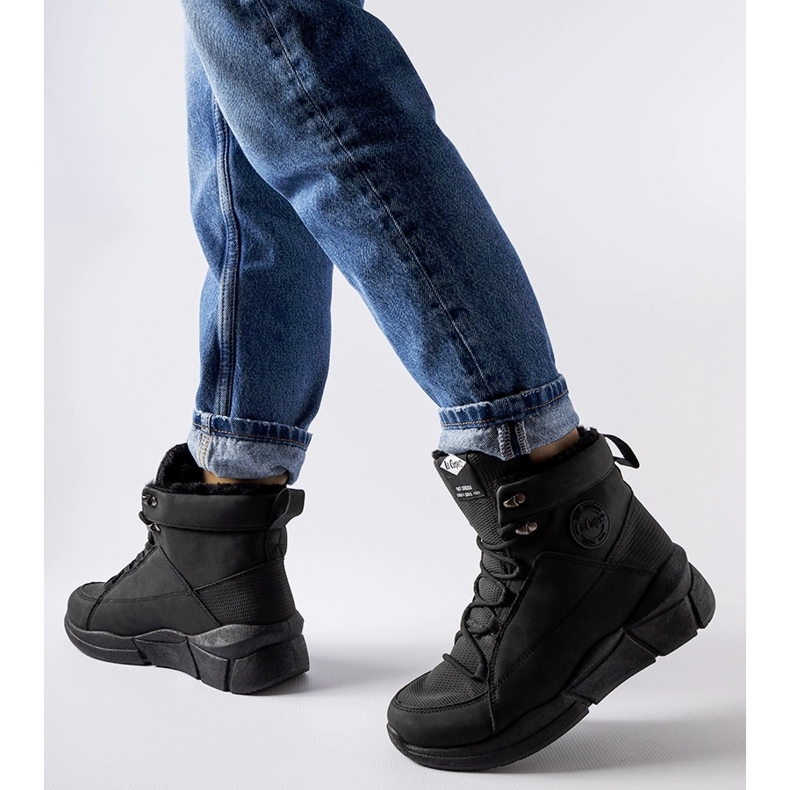 Bottes hautes Lee Cooper LCJ-23-44-1979L noires le noir 2