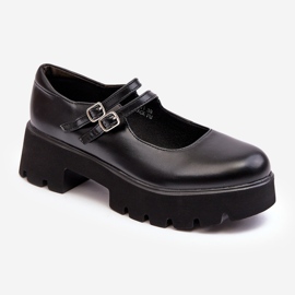 WS1 Chaussures à Talons Bas Femme Noir Saviwa le noir 1