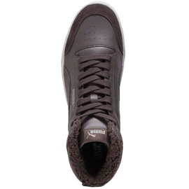 Puma Shuffle Mid Fur Chaussures plates 387609 03 brun 1 Puma Shuffle Mid Fur Chaussures plates 387609 03 brun 1