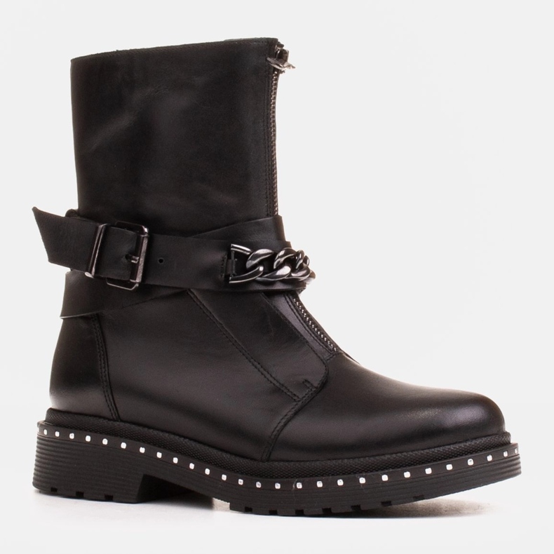 Marco Shoes Chaussures de randonnée femme Marco 1262B avec chaîne, Glany noir 1