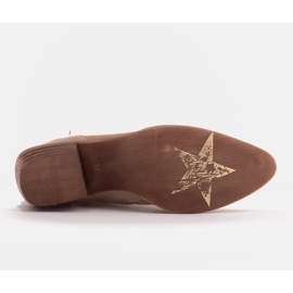 Marco Shoes Bottes beiges en daim naturel sans isolation 9