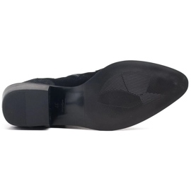 Marco Shoes Bottines noires en daim naturel sans isolation le noir 5