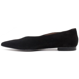 Marco Shoes Ballerines noires en daim naturel le noir 2
