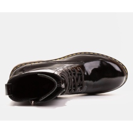 Marco Shoes Bottines hautes, bottines nouées sur une semelle translucide le noir 8