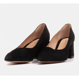 Marco Shoes Escarpins élégants en daim noir 1434P le noir 5