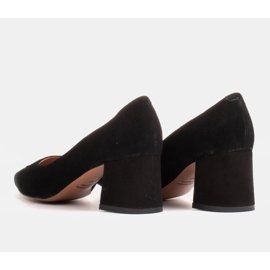Marco Shoes Escarpins élégants en daim noir 1434P le noir 1
